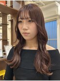 チェリーレッド/ココアブラウン/大人ガーリー/ゆる巻き