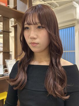 ルイ(ROUIS produced by LUCK 津田沼) チェリーレッド/ココアブラウン/大人ガーリー/ゆる巻き