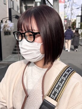 ザザ ZA/ZA 目白 赤髪ボブ