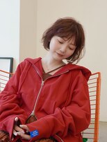 ディッセンバー 伊勢崎(December) 切りっぱなしボブ/ミニボブ/丸くないボブ/ヘーゼルベージュ