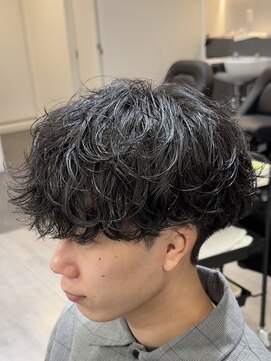 ビカムメンズヘアー 栄店(become men's hair) くるくるしない無造作シャドウパーマ／名古屋メンズカット
