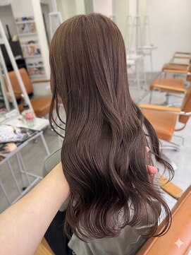 サロンドミルク 原宿(salon de MiLK) 【黒髪卒業/初カラー】ブリーチなしWカラー/ブラウンピンク