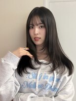 ペレ 原宿(PELE)&nbsp;ピンクベージュ/アンブレラカラー/クールショート/前髪/原宿