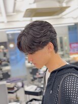 オーバル バイ アピッシュ(OVARL by apish) フェザーパーマニュアンスパーマセンターパートパーマ落とし