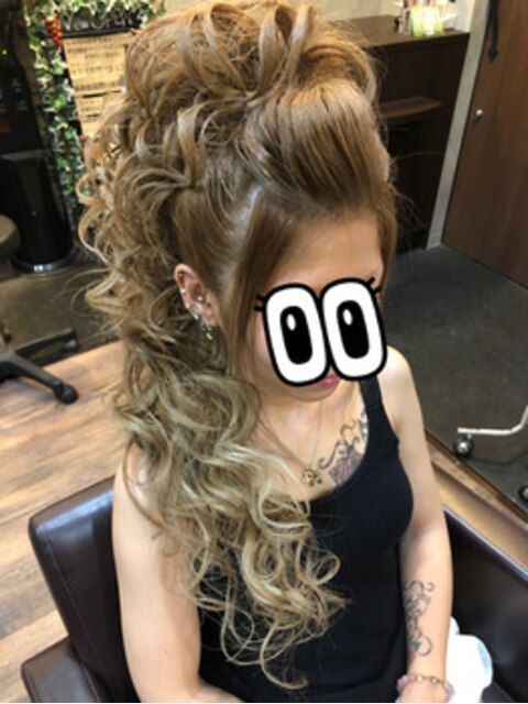 モヒカンヘアセット