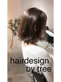 ノンブローでおさまる大人 ボブ 『Tree hairsalon 』本厚木