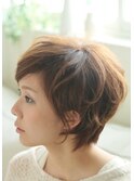 【北生駒/真弓nao*c】丸みシルエットの柔らか大人ショートヘア