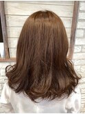 初めてカラー♪アッシュベージュ