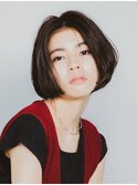 クラシカル切りっぱなしボブ