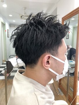 ヘッズ 本八幡店(HEADS) かき上げヘア ニュアンスマッシュ サイドパート 韓国マッシュ