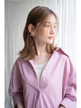 マグノリア オモテサンドウ(MAGNOLiA Omotesando) ぱらっと前髪の柔らかストレートくびれヘア・担当KAYO