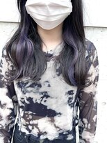 ヘアーデザイン アルエ(HAIR×design ARUE) 【ARUE】イヤリングカラー×ラベンダー