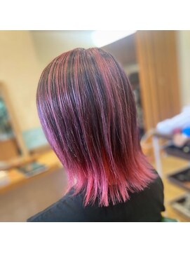 ヘアーコレット(hair Colet) ピンクエアータッチバレイヤージュ
