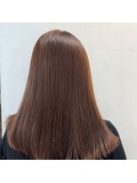 イントゥヘア(into hair) 20代30代40代×イルミナカラーハイライト髪質改善ストレート
