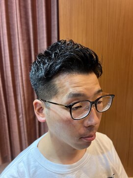 ヘアモード キクチ 銀座店 銀座　理容室　ビジネスアップバング刈り上げ