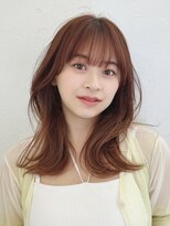 ジョエミバイアンアミ(joemi by Un ami)&nbsp;Unami くびれミディアム　シースルーバング　内巻きパーマ