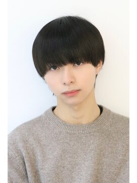 オーシャントーキョーウエスト 心斎橋 (OCEAN TOKYO WEST) ツーブロックダウンパーマメンズナチュラルマッシュ