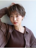 大人可愛い20代30代40代50代小顔レイヤーボブ丸みショートボブ