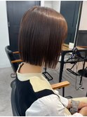 小顔タッセルボブ×美髪[ぱつっとボブ/縮毛矯正/横浜韓国]
