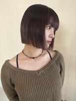 ナループロア ルームー(Nalu pu loa ROOMOO)&nbsp;タッセルカット/ボブカット/ディープレッド/レッドカラー