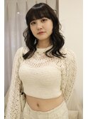 【Eleanor梅田】韓国風暗髪ミディアムロングヘア