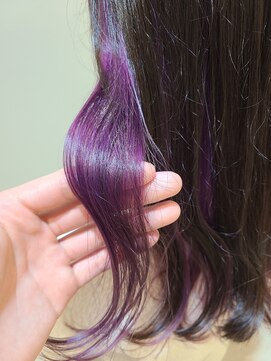 ネオリーブルカ 御茶ノ水店(Neolive Luca) インナーカラーで被らないお洒落！"バイオレットインナーカラー"