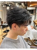 アリエッタ(aRietta)&nbsp;スーツ短髪韓国ニュアンスパーマオールバックセンターパート