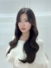 韓国ヘア/レイヤーカット+透明感カラー　￥16,830