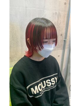 アールイーバイインク 渋谷(Re. by INK.) ウルフカット/レイヤーカット/ブリーチ/髪質改善[渋谷/原宿]