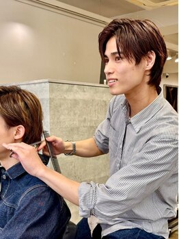 ハイル(KHAIR)の写真/【平日21時迄】メンズ限定★カット+マッサージシャンプー¥4400頭の形をキレイに魅せるメンズヘアなら≪谷≫