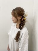 サイドゆるふわ編み下ろし
