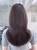 フィヴェント(Fivent)&nbsp;黒髪韓国小顔レイヤーイメチェン暗めオリーブグレークラゲヘアー