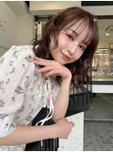 水光ウェーブ×大人ミディ