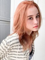 ブロック ジャポン(bloc japon)&nbsp;アプリコットオレンジベージュ ミディアムウルフ レイヤー/木暮