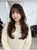 セミロングヘア*レイヤーカット*顏周り*髪質改善