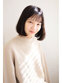 N.使用ワンカールボブ☆チョッピーバングシースルーバング