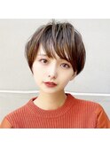 【Chill】小顔になる大人かわいいピンクベージュクールショート