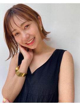 スリーバイキープ 尾山台(THREE by KEEP) 【THREEbyKEEP尾山台、関谷】外ハネボブ×艶ハイライトカラー