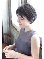 グランアージュ 池袋東口店(grandage)&nbsp;大人可愛い20代30代40代黒髪前下がりひし形小顔ボブ丸みショート