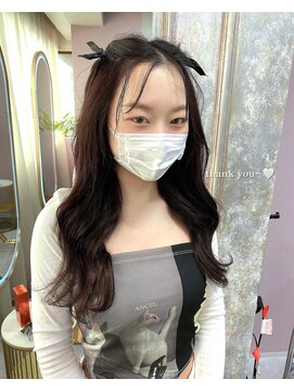 ガルボヘアー 名古屋栄店(garbo hair) #名古屋#栄#プルエクステ#ブラウン#韓国#ハーフツイン