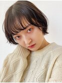 2678艶感黒髪タンバルモリボブマッシュヘアー似合わせショート