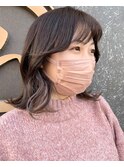くびれミディアム×インナーカラー
