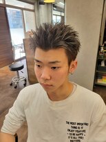 メンズ レオ 南森町店(men's LEO)&nbsp;シルバー×スパイキーショート