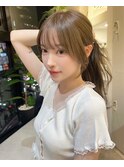 髪質改善＊暗めオリーブカラーー＊【Zinaおおたか】