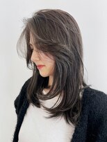 アルバム 新宿(ALBUM SHINJUKU)&nbsp;ハイライトレイヤー_グレーベージュレイヤーロング_ba445681