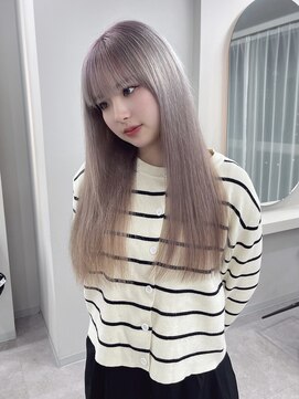 天神美容室 『福岡美容室/ayana』ケアブリーチで作る艶ハイトーン！