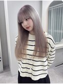 『福岡美容室/ayana』ケアブリーチで作る艶ハイトーン!