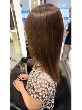 エアー 銀座タワー(AIR) プレミアムケアカラー/髪質改善/美髪/明るい白髪染め【榛葉】