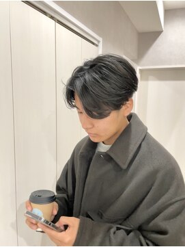 メレ 仙台(Mele) 仙台メンズハンサムショート/前下がりセンターパート/メンズヘア