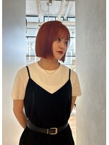 ゼスト パーク(ZEST PARK)&nbsp;オレンジカラー/暖色カラー/切りっぱなしボブ